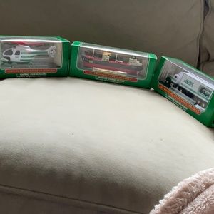 Three. Mini Hess trucks. Lot of 3